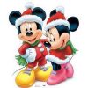 Mickey And Minnie Christmas Diamond Painting Kit - DIY