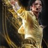 Michael Jackson Gold Diamond Painting Kit - DIY