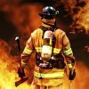 Courageous Firefighter Diamond Painting Kit - DIY