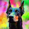 Raimbow Doberman Diamond Painting Kit - DIY
